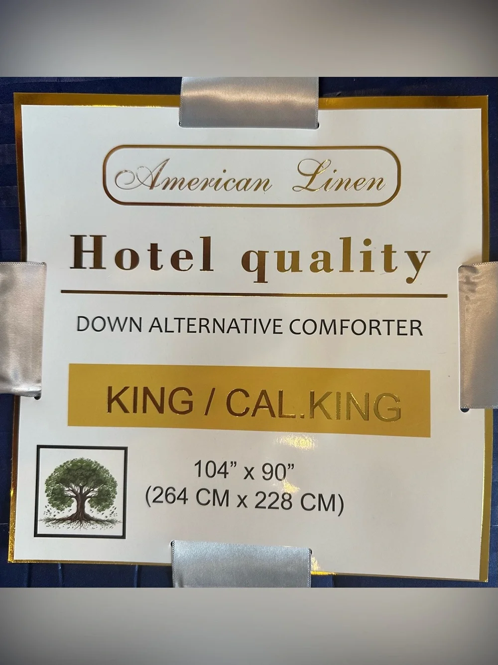 King/Cal. King 100% Cotton Down Alternative Comforter -NIP
